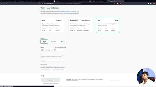 Ep.9?Mongo Db Setup on cloud | Working Mongo with NextJS | NextJs Project Tutorial in Hindi смотреть онлайн