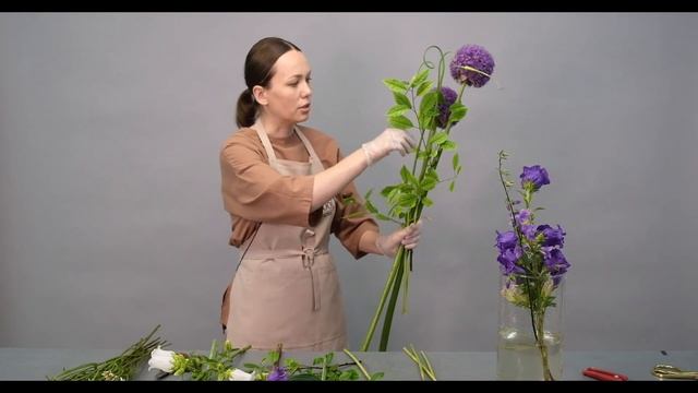 Стильный летний букет // мастер-класс смотреть онлайн