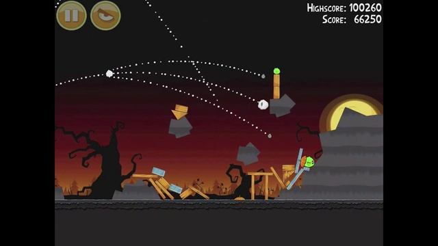 Angry Birds Seasons Trick or Treat 3-14 Halloween 2011 Walkthrough 3 Star смотреть онлайн