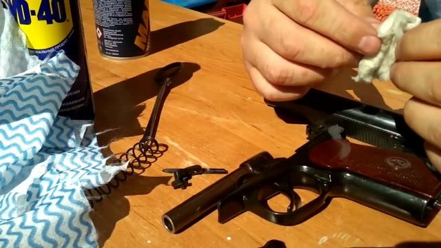 Как не правильно чистить оружие. МР80-13Т- ПМ 45 калибра. смотреть онлайн