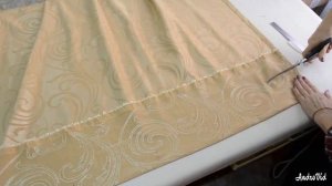 ШАГ 7. ПОДГИБКА НИЗА ШТОРЫ