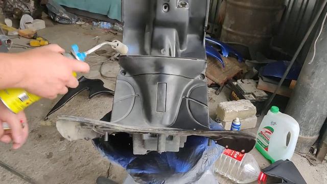 Восстановление выгоревшего пластика газовой горелкой смотреть онлайн