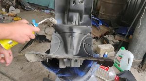 Восстановление выгоревшего пластика газовой горелкой