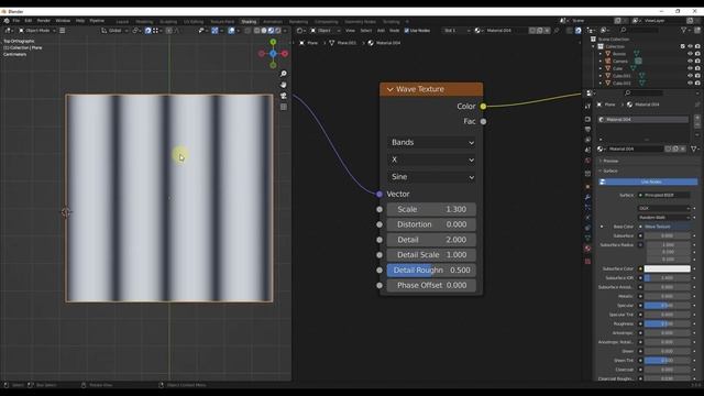 How to Use the WAVE TEXTURE Node - Blender Texture Node Tutorial смотреть онлайн
