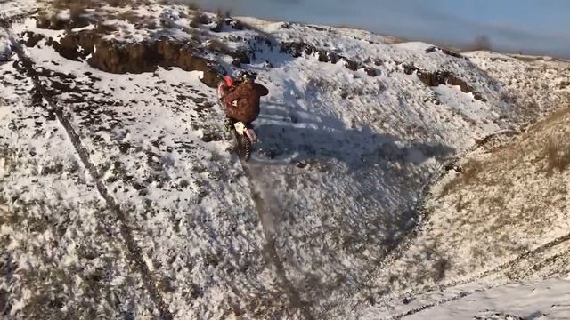 эндуро зимой. Klx250 и Racer 300