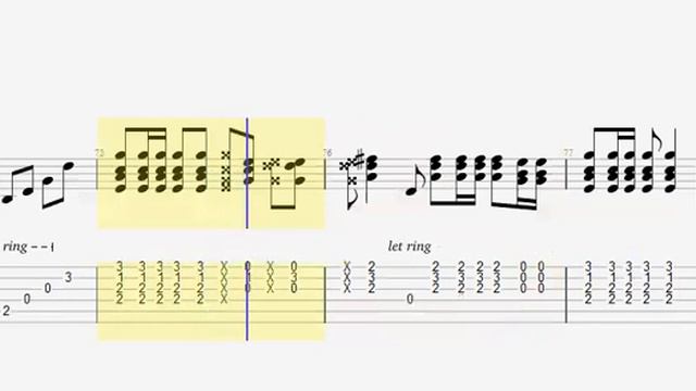 Stairway To Heaven partitura guitarra смотреть онлайн
