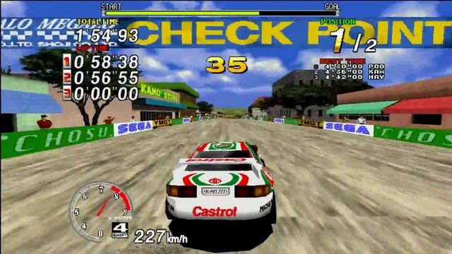 Sega Rally - 3 way Desert comparison (Arcade/PS3/Saturn - 1080p/60fps) смотреть онлайн