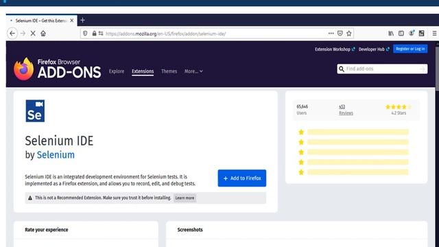 Downloading and Installing Selenium IDE for Firefox смотреть онлайн