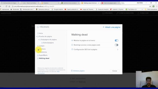 Crear una página web con WebNode Añadir páginas y subpáginas смотреть онлайн