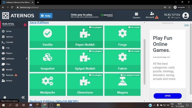 How to Make a Java And Bedrock Crossplay Server in Aternos смотреть онлайн