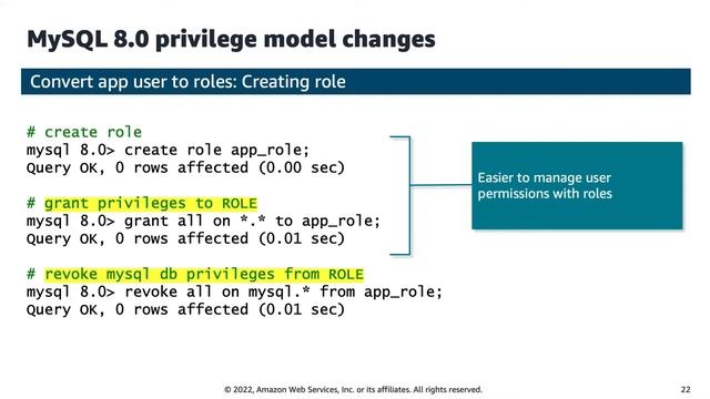 Using Roles and Partial Revokes To Improve Security in MySQL 8.0 - Alexander Rubin | Percona Live смотреть онлайн