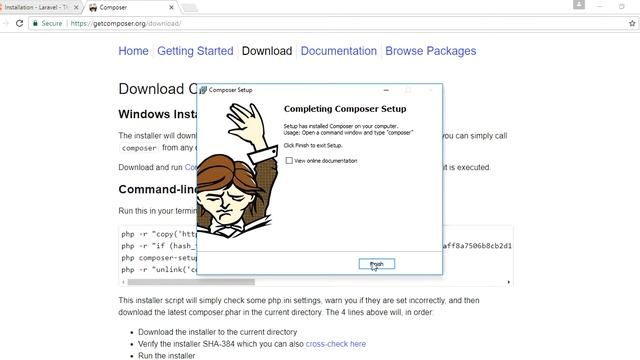 Laravel 5.3 How to install composer, Laravel in windows 10 - Hindi смотреть онлайн