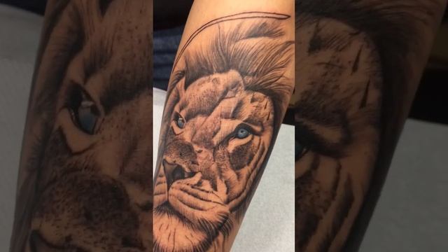 Realistic Lion Tattoo #tattoo #tattoos #art #lion #realistic #realism #shorts #trending #viral ❤️ смотреть онлайн