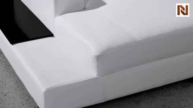 Soho Modern White Leather Sectional Sofa VG2T0537 смотреть онлайн