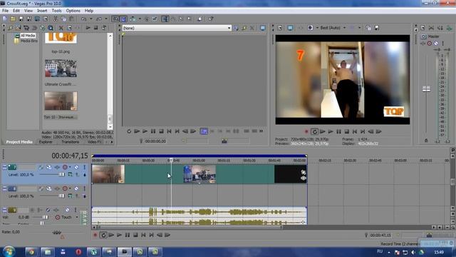 Как открепить аудио дорожку от видео в Sony Vegas Pro смотреть онлайн