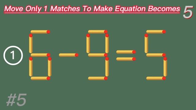 Match stick Puzzles | Move Only 1 Matchstick To Fix The Equation (6+6=6) смотреть онлайн