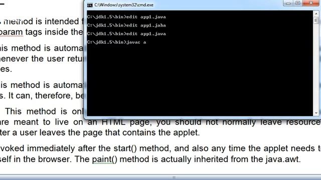 Life cycle of an applet - Java programming смотреть онлайн