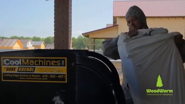 Задувной натуральный утеплитель - влажное нанесение смотреть онлайн