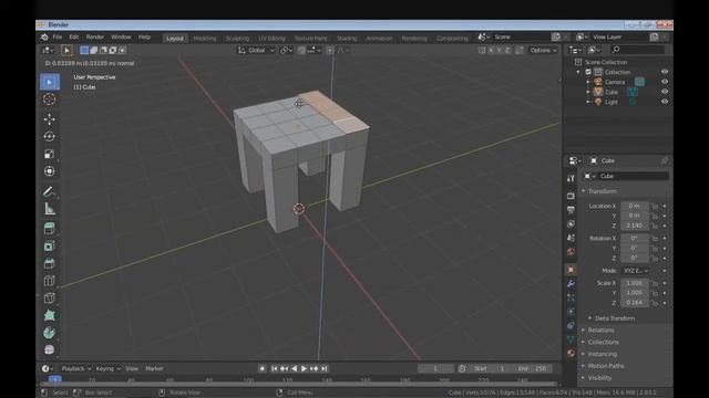 "Стул" в Blender 3d смотреть онлайн