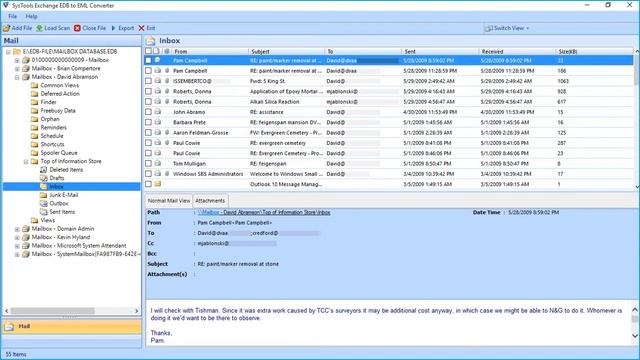 SysTools Exchange EDB to EML Converter - Selective Single File Conversion смотреть онлайн