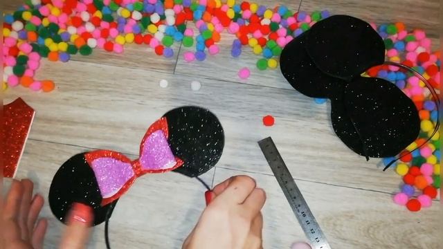 Ободок Микки Маус, Минни Маус, как сделать ушки из фоамирана, Новый год, костюм, МК смотреть онлайн
