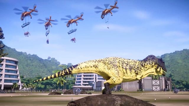 Godzilla Spiderman T-Rex vs Big Color Pack Theropod Dinosaurs Fighting Jurassic World Evolution смотреть онлайн