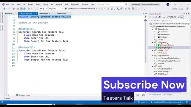 SpecFlow Selenium C# Tutorials-03 | Extent Report Generation & Customization смотреть онлайн