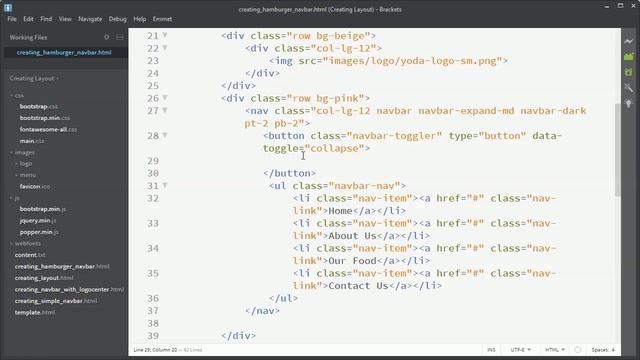 Creating Collapsible Navigation Bar (Hamburger menu) with Bootstrap 4 смотреть онлайн