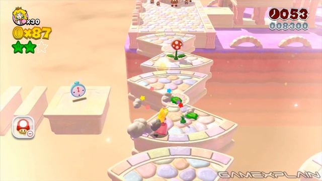Super Mario 3D World - World 3-4 Green Stars & Stamp Locations Guide & Walkthrough смотреть онлайн