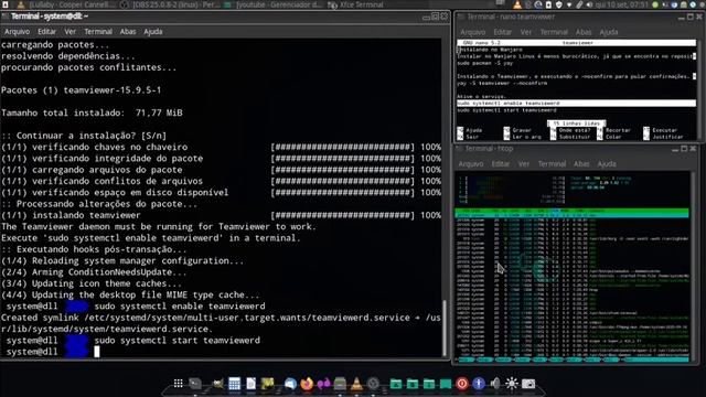 Teamviewer Manjaro install смотреть онлайн