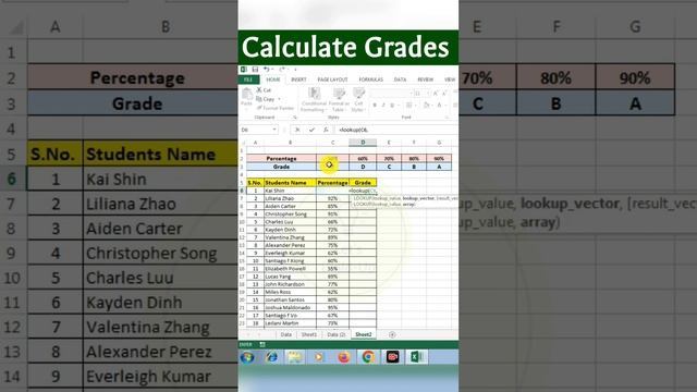 Calculate Grades in Excel #excel #exceltipsandtricks #advanceexcel #grade #students #calculation смотреть онлайн