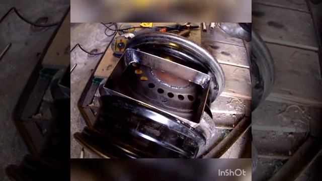 Печь с авто дисков для казана