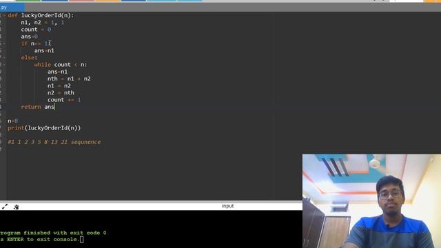 luckyOrderId(N) #python #fibonacii смотреть онлайн