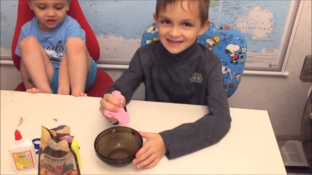 Лизун из клея, как сделать лизуна в домашних условиях смотреть онлайн