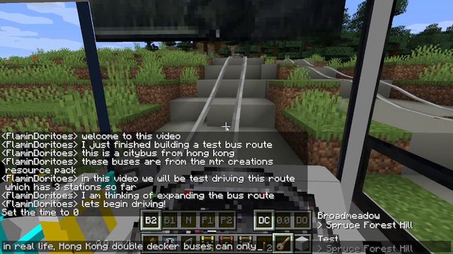 Minecraft Transit Railway Bus! Test Driving Citybus