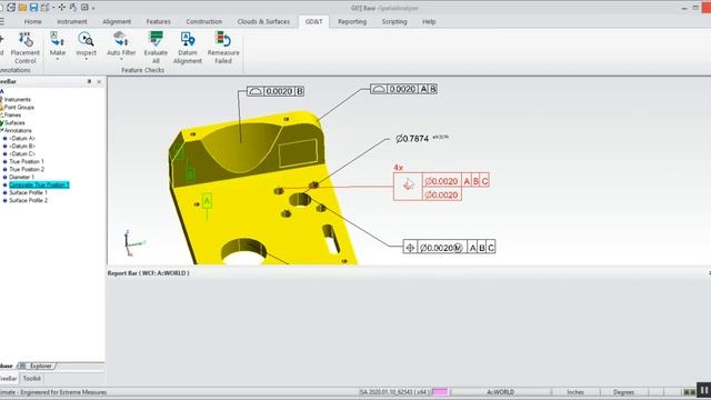 SpatialAnalyzer | GD&T with the Ribbon Bar смотреть онлайн
