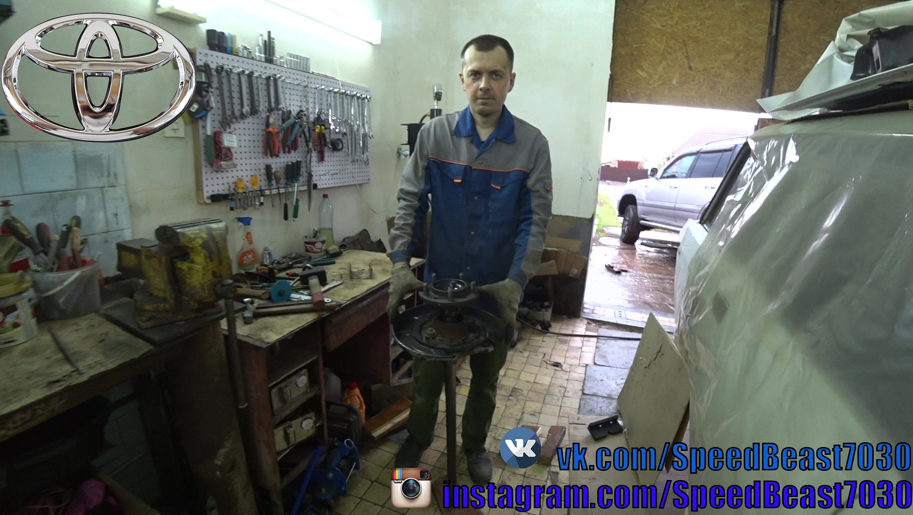 Замена подшипника задней полуоси - Toyota Land Cruiser 100 Часть 2... смотреть онлайн