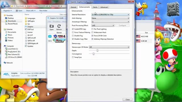 How to set game resolution on the Dolphin Emulator 1080p - 5k смотреть онлайн
