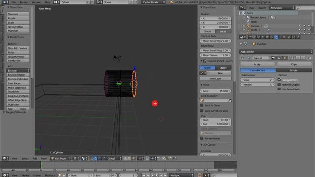Blender 2.79b - water falling animation tutorial. смотреть онлайн