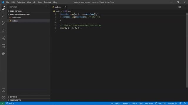 Difference Between Rest & Spread Operator ES6 смотреть онлайн