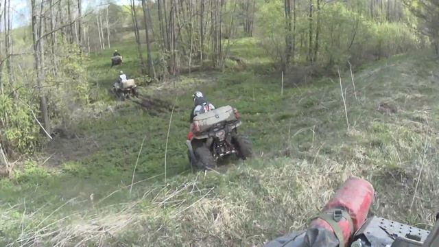 Покатушки на квадроциклах. Экспедиционный поход на озеро Светлояр. Часть 3 смотреть онлайн