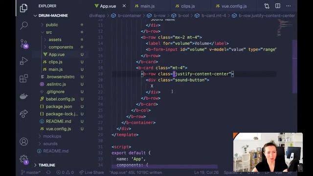 Live Coding Project: Create a Drum Machine using Vue.js - with Gwen Faraday смотреть онлайн