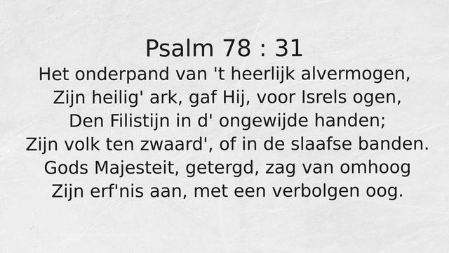 Psalm 78 : 31 Het onderpand van 't heerlijk alvermogen, смотреть онлайн