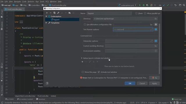 Part 12-Codeception tests with PhpStorm in Vagrant [How to use TDD to build a REST API in Laravel 6 смотреть онлайн