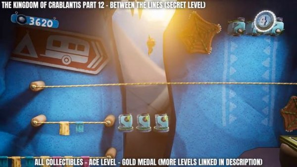 Sackboy: A Big Adventure "Between the Lines" 100% Guide | The Kingdom of Crablantis Part 12