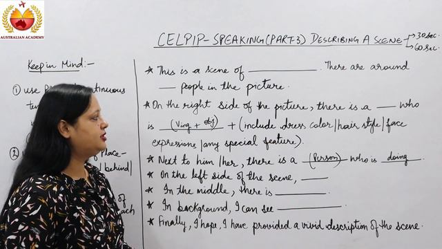 Template | CELPIP | Speaking Task 3 | Describing A Scene | Rachna Gupta | The Australian Academy смотреть онлайн