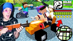 ПЕРВАЯ ПЕРЕСТРЕЛКА НА РАЙОНЕ В GTA ВНУТРИ МАЙНКРАФТА!