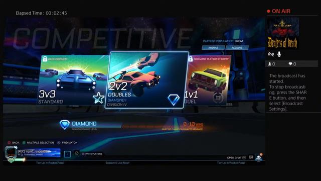 Rocket League 2s Tournament  - Reaper Gaming Crew - Live Gameplay