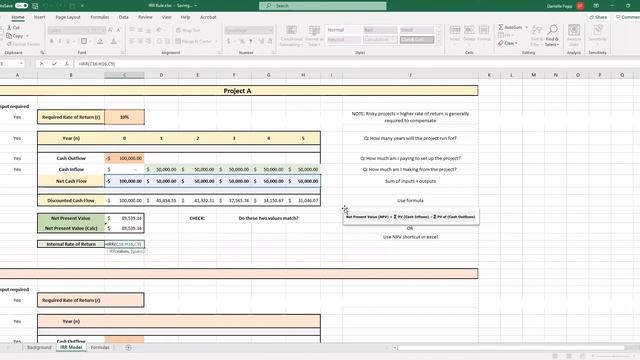 How to calculate the Internal Rate of Return (IRR) in Microsoft Excel смотреть онлайн