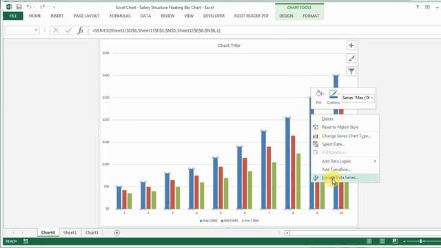 Excel for HR: Salary Structure Floating Bar Chart смотреть онлайн